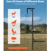 Žvėrienos kėlimo gervė. kabliuko apkrova 181.4kg. imtuvas 50.8 mm. sukama 360°