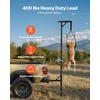 Žvėrienos kėlimo gervė. kabliuko apkrova 181.4kg. imtuvas 50.8 mm. sukama 360°