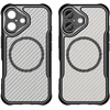 Dėklas iPhone 18 // iPhone 17 - Skaidrus-Juodas