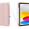 Dėklas knygutė iPad 11 - 2025 11", iPad 10 - 2022 10.9" - Šviesiai rožinis-Marmuras