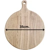 Pjaustymo lenta iš ąžuolo su rankenėle, Ø 35 cm, 2 cm storio
