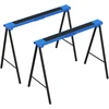 Aosom 2 dalių darbinių ožių rinkinys, metalas, juoda ir mėlyna, 99,5 x 50 x 76 cm