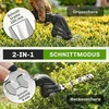 Aosom 2-in-1 elektrinės gyvatvorių ir žolės žirklės, 2 x 7,2 V įkraunamas 2,0 Ah akumuliatorius, 2 keičiami peiliai, juodos