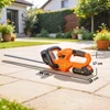 Aosom Akumuliatorinė gyvatvorių žirklės, 100 W, 51 cm, oranžinė