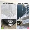 Aosom Dengiamoji plėvelė, 4 x 6 m, 140 g/m², balta