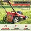 Aosom Elektrinė vejapjovė, 800 W, 40 cm, 45 l, raudona/juoda
