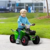 Aosom Elektrinis vaikiškas keturratis, 2,5 km/h, pirmyn ir atgal, žalias, 18–36 mėn.