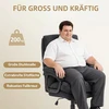 Aosom Ergonominė biuro kėdė, juoda, poliesteris, iki 200 kg, 68,5 x 79 x 117-125 cm