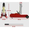 Aosom Hidraulinis automobilinis keltuvas, 8-38 cm, 2,5 t, plienas, raudonas