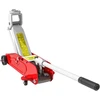 Aosom Hidraulinis keltuvas automobiliui, 2 t, 12–30 cm, raudonas/pilkas