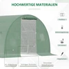 Aosom Įeinamas tunelinis šiltnamis su PE danga, 4,5 x 3 x 2 m, tamsiai žalias