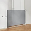 Aosom Ištraukiami apsauginiai varteliai, metalas ir plastikas, pilka, 5,5–115 x 5,5 x 82,5 cm
