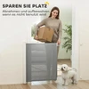 Aosom Ištraukiami apsauginiai varteliai, metalas ir plastikas, pilka, 5,5–115 x 5,5 x 82,5 cm