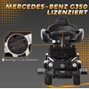Aosom Mercedes-Benz G350 stumiamas važiuoklės automobilis su vairu, 3 viename, juodas, 85,5 x 40,5 x 95 cm