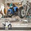 Aosom Motociklo stovas, universalus, iki 500 kg, pilkas