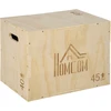 Aosom Plyo box iš medžio, 45 x 40 x 60 cm, natūrali mediena