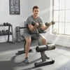 Aosom Reguliuojamas sulankstomas treniruoklis, juodas, plieno rėmas, 150 kg