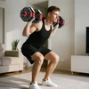Aosom Reguliuojamų hantelių rinkinys 6-in-1, raudonas, 15 kg
