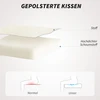 Aosom Smėlio spalvos reguliuojamo aukščio biuro kėdė su supimo funkcija