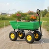 Aosom Sodo vežimėlis su vertimo funkcija, iki 200 kg, 75 l, tamsiai žalias