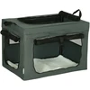 Aosom Sulankstoma gyvūnų transportavimo dėžė, pilka, 60 x 42 x 42 cm, katėms ir šunims iki 4kg