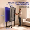 Aosom Sulankstomas mobilus stalo teniso stalas, mėlynas, 274 x 152,5 x 76 cm, 2 raketės, 3 kamuoliukai