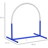 Aosom Šunų agility rinkinys su 4 lankais, mėlyna+baltas, 88 x 64 x 95 cm