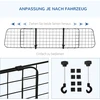 Aosom Universalios automobilio grotelės šunims, reguliuojamas plotis 91-152 cm, juodos, 30 cm