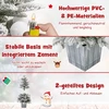 Costway 100cm LED Kalėdinė Dirbtinė Eglutė Su Sniego Puodu