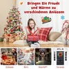 Costway 100cm LED Kalėdinė Dirbtinė Eglutė Su Sniego Puodu