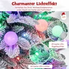 Costway 100cm LED Kalėdinė Dirbtinė Eglutė Su Sniego Puodu