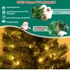Costway 120 cm LED apšviesta dirbtinė eglutė vazonėlyje