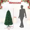 Costway 150 cm Dirbtinė Eglutė su Šviesolaidžiu & 8 Šviesos Režimai