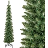 Costway 180cm dirbtinė kalėdinė eglutė su apšvietimu, 390 šakų, 180 šiltai baltų LED, sulankstoma metalinė koja