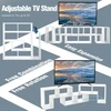 TV staliukas Costway 3 dalių transformuojamas TV stovas iki 65" televizoriui, baltas