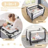 Costway 3-in-1 sulankstomas lovos staliukas su čiužiniu spalvotas