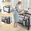 Costway 3-in-1 sulankstomas lovos staliukas su čiužiniu spalvotas