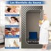 Promotion 3L nešiojama garų pirtis 1 asmeniui, 9 temperatūros lygiai, kojų masažuoklis