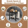 Promotion Atsparus vandeniui dušo suoliukas su lentyna juodas spalvos RTBA7859BK
