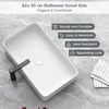 Promotion Balta keramikinė vonios kriauklė