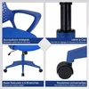 Costway Ergonomiška biuro kėdė 150kg mėlyna