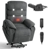 Fotelis VEVOR Elektrinis liftinis recliner krėslas, tamsiai pilkas, 89 x 98 x 104 cm