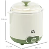 Gruzdintuvė Aosom Jogurto gaminimo aparatas, 1,5 l, su sieteliu ir dangčiu, 20 W, baltas, 19,5 x 17,5 x 21,4 cm