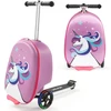 Kelioninis VEVOR Vaikiškas paspiriamo lagamino modelis, 20 l, violetinis, 33 x 28 x 52 cm