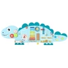 Koduva 11-in-1 dinozaurų veiklų sieninis žaidimų rinkinys, mėlynas