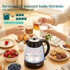 Virdulys Koduva 1,7 l 2200 W greitaeigio virdulio ir 4 riekelių skrudintuvo rinkinys, juodas