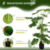 Koduva 180 cm dirbtinis augalas su vazonu, monstera deliciosa, žalias