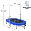 Koduva 2 asmenų sulankstomas mini vaikų fitneso trampolinas - mėlynas