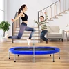 Koduva 2 asmenų sulankstomas mini vaikų fitneso trampolinas - mėlynas