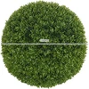 Koduva 2 dalių dirbtinių buksmedžio kamuolių rinkinys, žalia, Ø40 cm